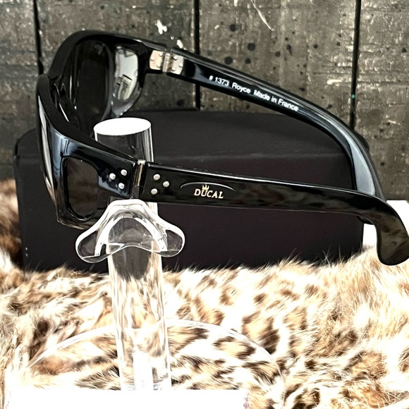 DUCAL Royce #1373 Black Wrap Sunglass Frames France - Picture 8 of 11